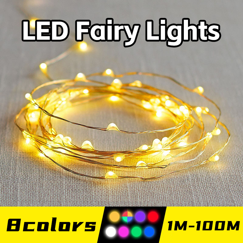 Fairy Lights Copper Wire LED Light String Christmas Garland 节庆用品/礼品 装饰灯 原图主图