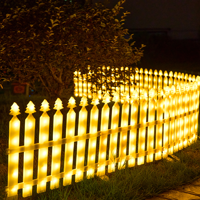 太阳能户外庭院彩灯围栏篱笆插电