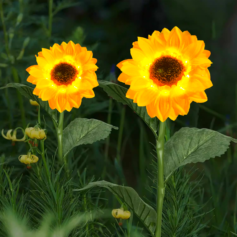太阳能花灯户外家用庭院向日葵