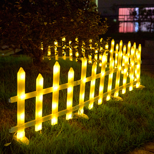 草坪庭院灯围栏户外花园篱笆装饰栅栏太阳能造型灯防水有灯光栏杆
