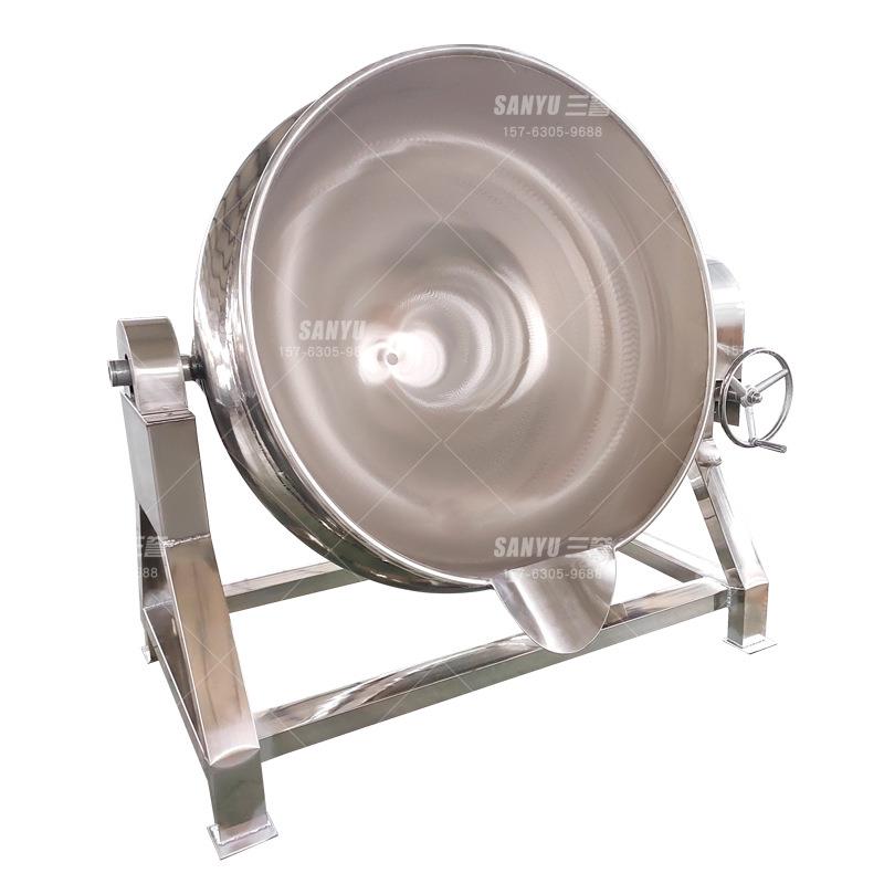 蒸汽卤肉锅商用304加厚不锈钢蒸汽夹层锅400升煮肉设备