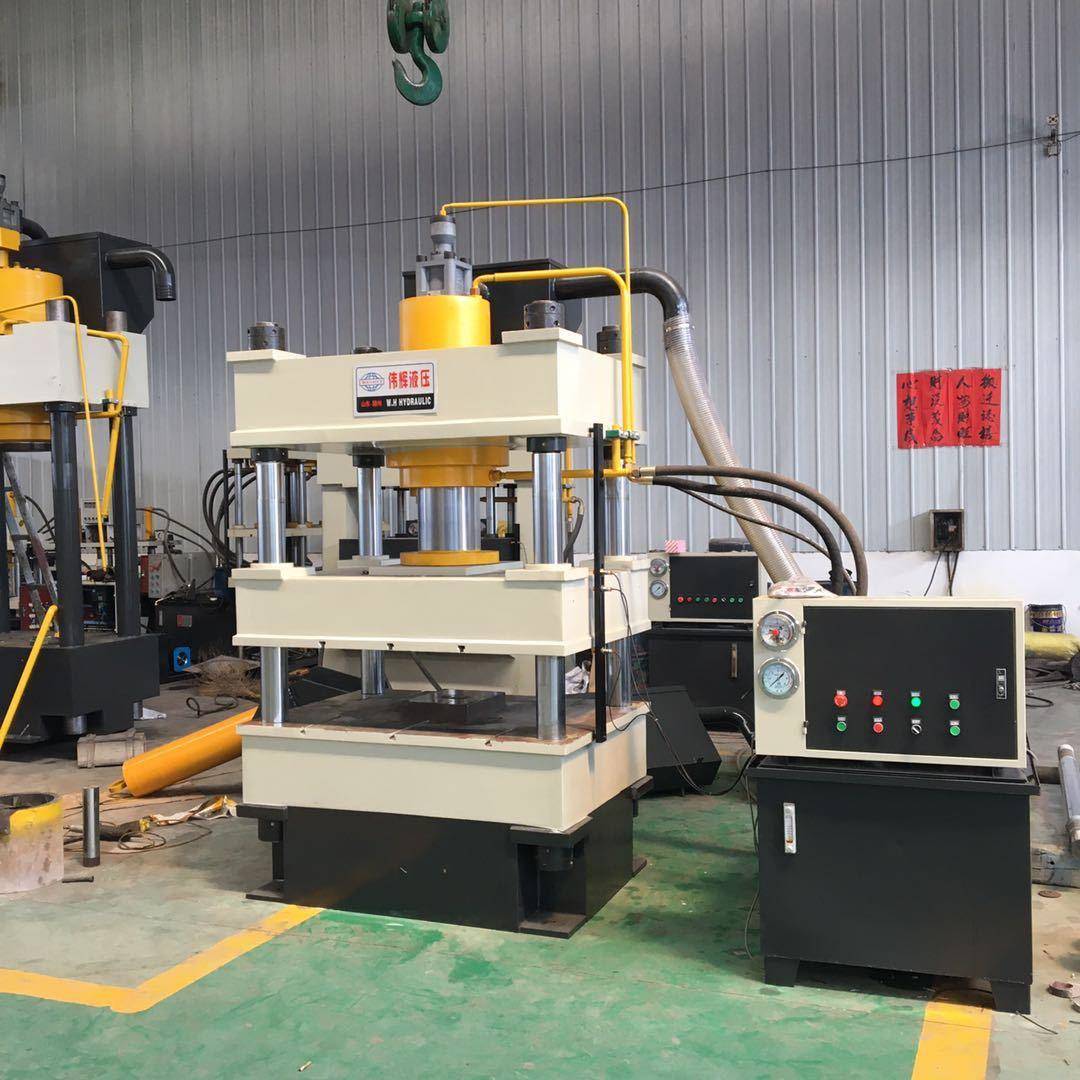 一海重工订制32-210吨三梁四柱液压机。碳纤维压制。花布印压制机