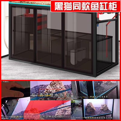 超白玻璃生态造景中小型客厅鱼缸