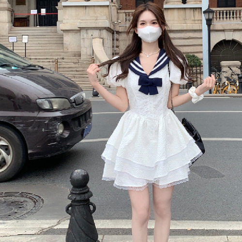 连衣裙女2026夏新款甜美辣妹初恋在逃公主裙日系收腰短款蓬蓬裙子