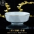 H79 - Shadow Blue Diamond 7inch Soup Bowl (Gilded Design) - Single
