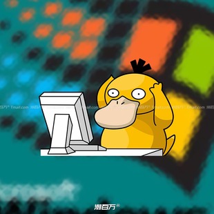 汽车反光贴纸上班 饰车贴 可达鸭宝可梦卡通电脑贴电动车身玻璃装