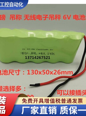 吊秤称重仪表电子吊磅秤无线吊磅秤 C2500 C3000mAh 6V充电电池组