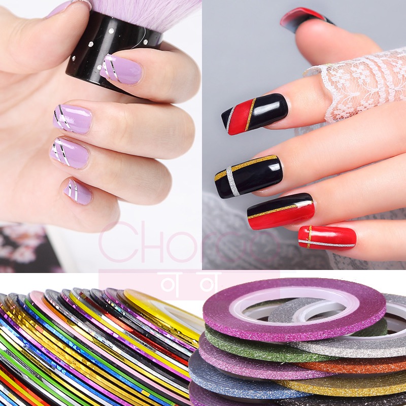 美甲金银线美甲装饰线美甲彩线丝线乱廓线美甲饰品工具美甲线条贴