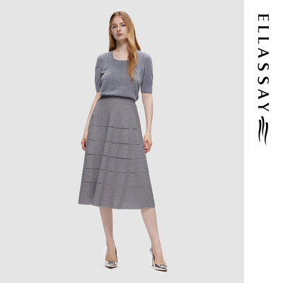 ELLASSAY歌力思秋季新款贵气优雅时尚简约针织衫女EWE334M00700