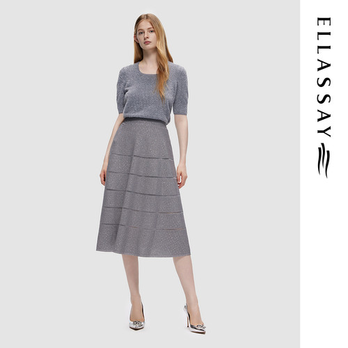 ELLASSAY歌力思秋季新款贵气优雅时尚简约针织衫女EWE334M00700