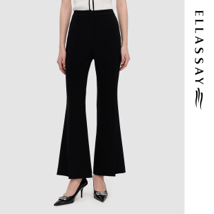 ELLASSAY歌力思春夏新款职场OL喇叭裤休闲裤女EWD352K01800