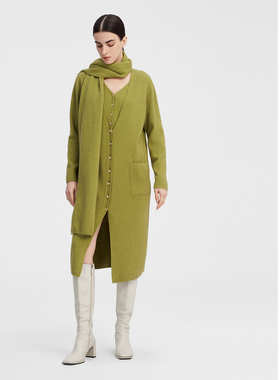 ELLASSAY歌力思秋冬新款绵羊毛简约假两件针织衫女EWF344M04500