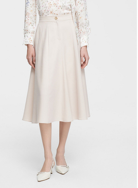 ELLASSAY歌力思2026春季新款肌理羊毛优雅迷笛半身裙EWE351Q03300