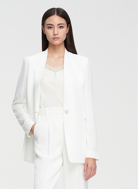 ELLASSAY歌力思2026春季新款高级无领职业通勤西装女EWE351T01300