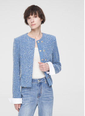 ELLASSAY歌力思2026早春新款棉率性时髦H版型短外套EWW351T00300