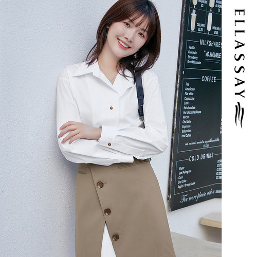 ELLASSAY歌力思2026春夏新款羊毛围裹式套装连衣裙EWE331Y06400