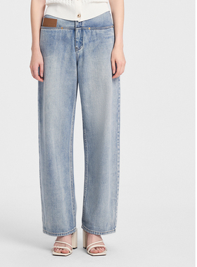 ELLASSAY歌力思2026春季新款休闲纯棉宽松直筒牛仔裤EWB351N00200