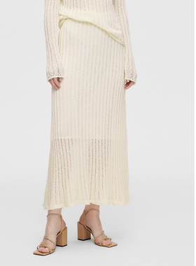 ELLASSAY歌力思早春新款修身显瘦镂空钩花半身裙女EWB361M00600