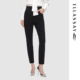 ELLASSAY歌力思秋季 女EWD354N01000 百搭黑色牛仔裤 新款 棉质修身