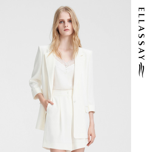 ELLASSAY歌力思夏季新款气质西装外套小西服女EWE352T03300