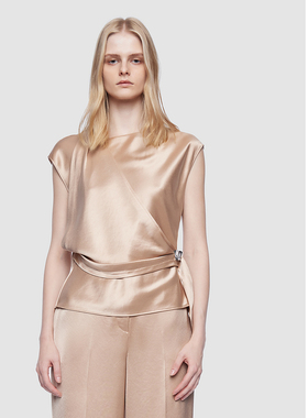 ELLASSAY歌力思2026夏季新款醋酸缎纹垂顺感衬衫女EWD362C02200