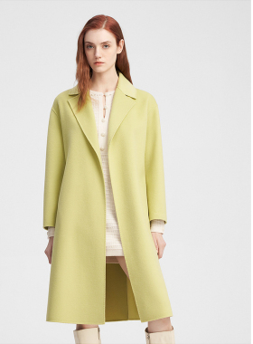 ELLASSAY歌力思秋冬新款简约清雅双面呢大衣女EWE344D03900