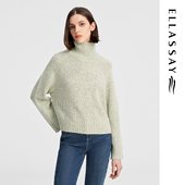 ELLASSAY歌力思秋冬新款 宽松慵懒感高领针织衫 女EWW344M07100