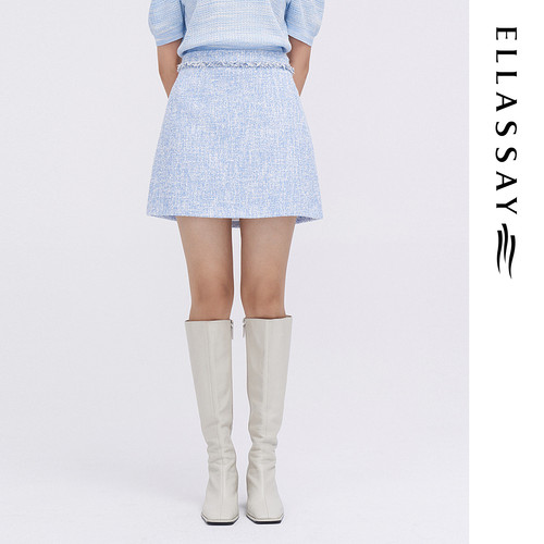 ELLASSAY歌力思早春新款修身显瘦小A半身裙女EWE341Q02100
