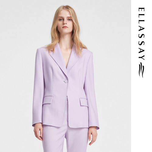 ELLASSAY歌力思2026春夏新款羊毛高级质感廓形西装女EWE351T00100