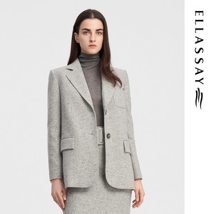 ELLASSAY歌力思秋冬新款 女EWE343T00200 知性优雅高级质感商务西装