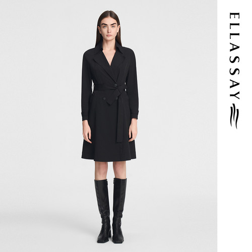 ELLASSAY歌力思秋季新款利落干练极简设计风衣女EWE353F02900