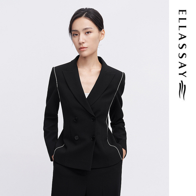 ELLASSAY歌力思2026春季新款三醋酸商务通勤职场西装EWE341T01500