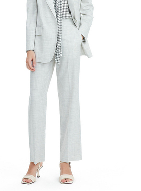 ELLASSAY歌力思2026春季新款格纹羊毛混纺率性休闲裤EWE331K01400