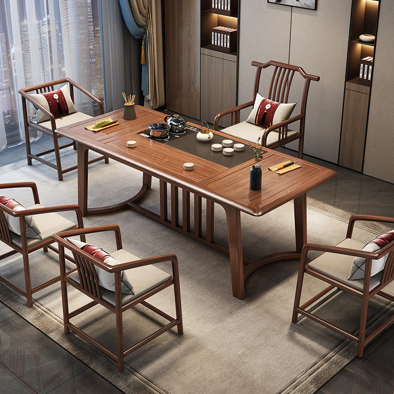 古越龙购实木茶桌茶具茶台一整套阳台小茶几客厅家用2025新款高端