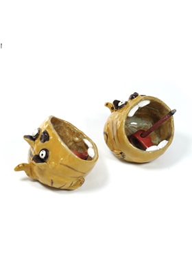 朴古仓 香插 傣陶手工 摆件 老虎香插