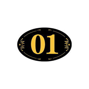 亚克力号码牌数字桌号牌定制餐厅桌号贴酒店更衣储物柜子编码数字号码编号贴牌标识贴纸座位号包厢门牌号家用