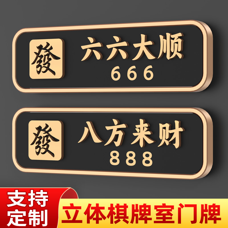 定制定做房间号亚克力标识牌