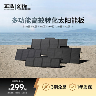 太阳能板 正浩EcoFlow EcoFlow电池光伏发电板家用户外露营防水折叠便携充电