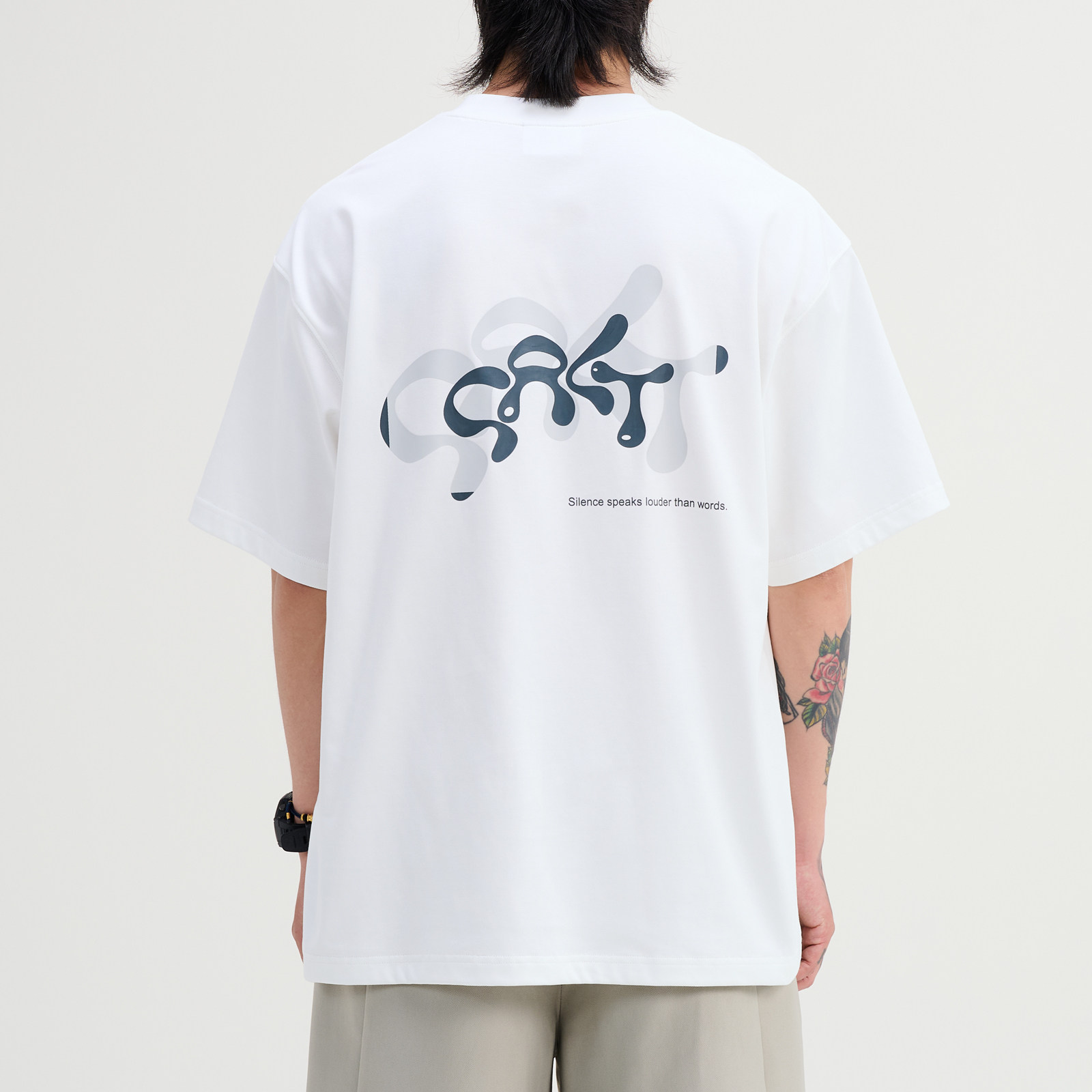NUMBERSALT25SS「空气层2.0」速干凉感弹性印花打底短袖T恤男女夏