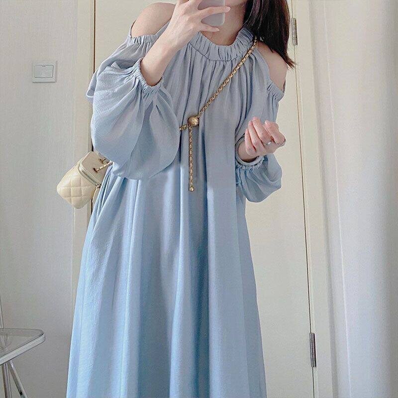 特大码斤蓝色温柔风泡泡