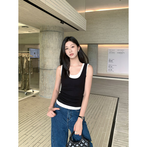 pusumede上衣女短款吊带背心