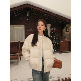 羽绒服女加厚夹克面包服外套 白鸭绒短款 pusumede 现货6.5折