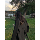 pusumede 设计感蝴蝶结小众西服上衣 外套女春秋新款 经典 黑色西装