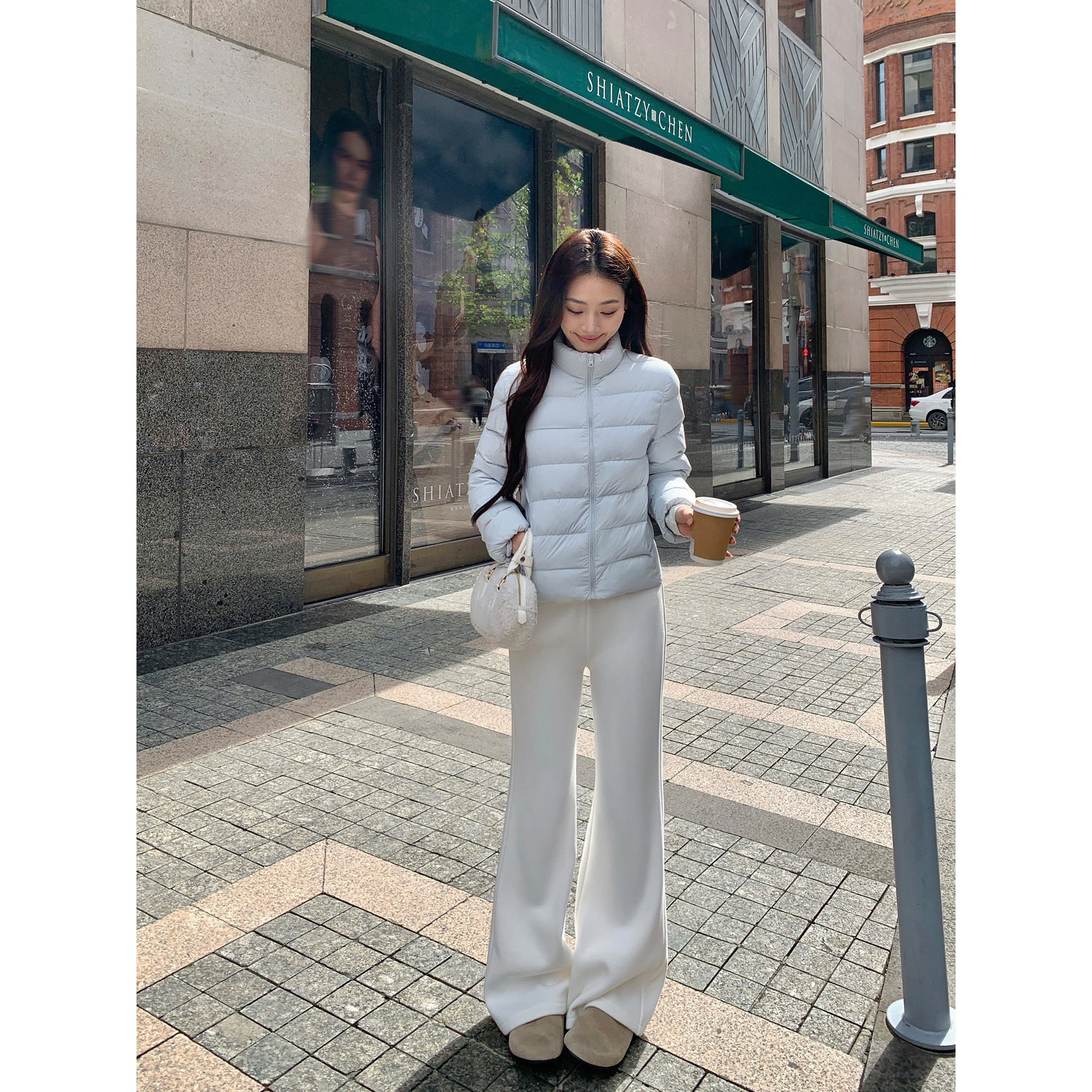 pusumede 松弛buff 垂感微喇针织卫裤女加绒显瘦直筒休闲喇叭裤,女装/女士精品,休闲裤,淘宝优惠券,粉丝福利购,淘宝优惠卷