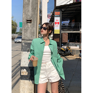 女小众衬衣宽松休闲长袖 全棉刺绣衬衫 上衣 现货6折 pusumede