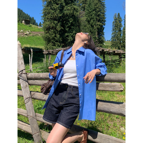 基础款长袖衬衫女通勤气质上衣