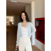 外搭上衣罩衫 pusumede短款 冰丝空调衫 韩系长袖 针织防晒开衫 女薄款