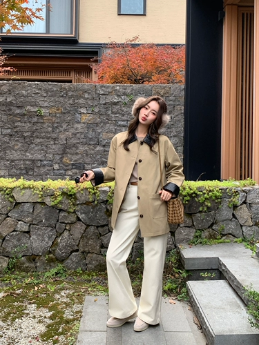 pusumede Ретро хлопковые штаны, свободный крой