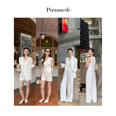 pusumede西装/V领马甲/休闲裤