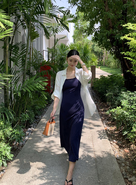 pusumede 白色1OO亚麻衬衫女春季新款外套长袖上衣宽松休闲衬衣